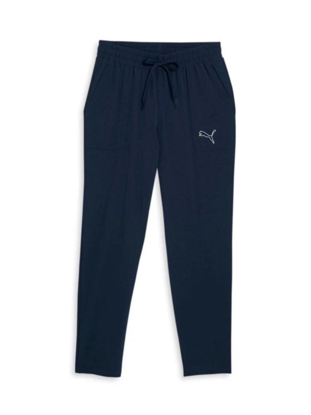 🆕 Puma All Around Woven Dark Navy Drawstring Track Pants, Tapered, Baggy
